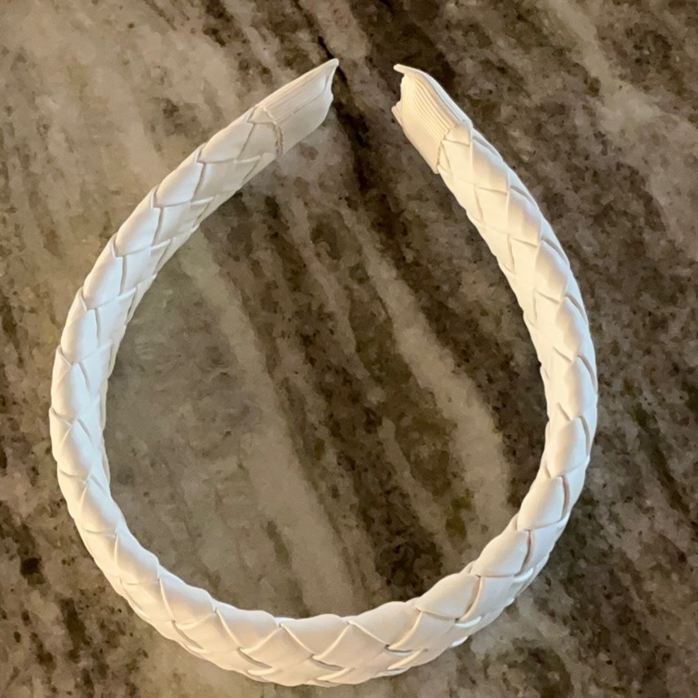 J Crew Braided White Headband
